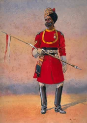 Leibgarde des Gouverneurs, Madras, Madrasi Musalman, Illustration für 